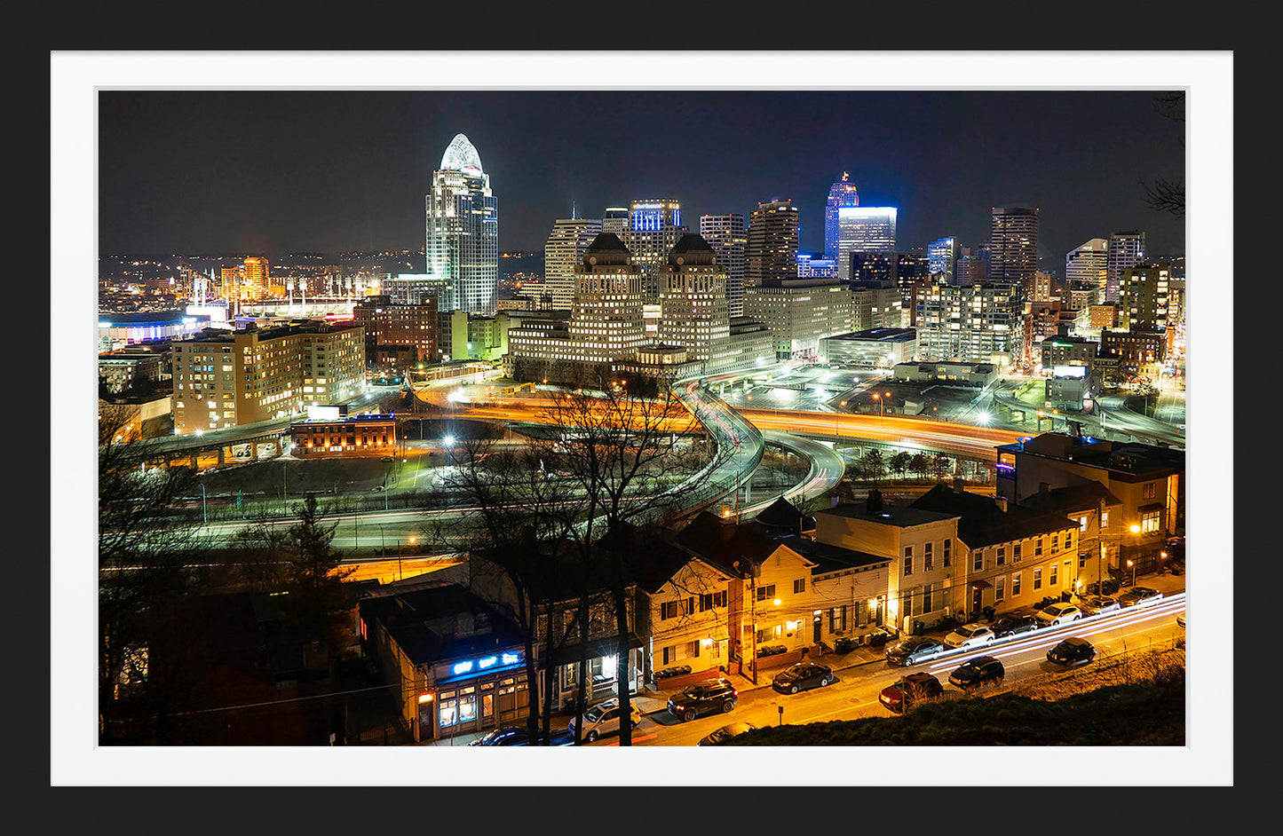 Cincinnati Skyline at Night