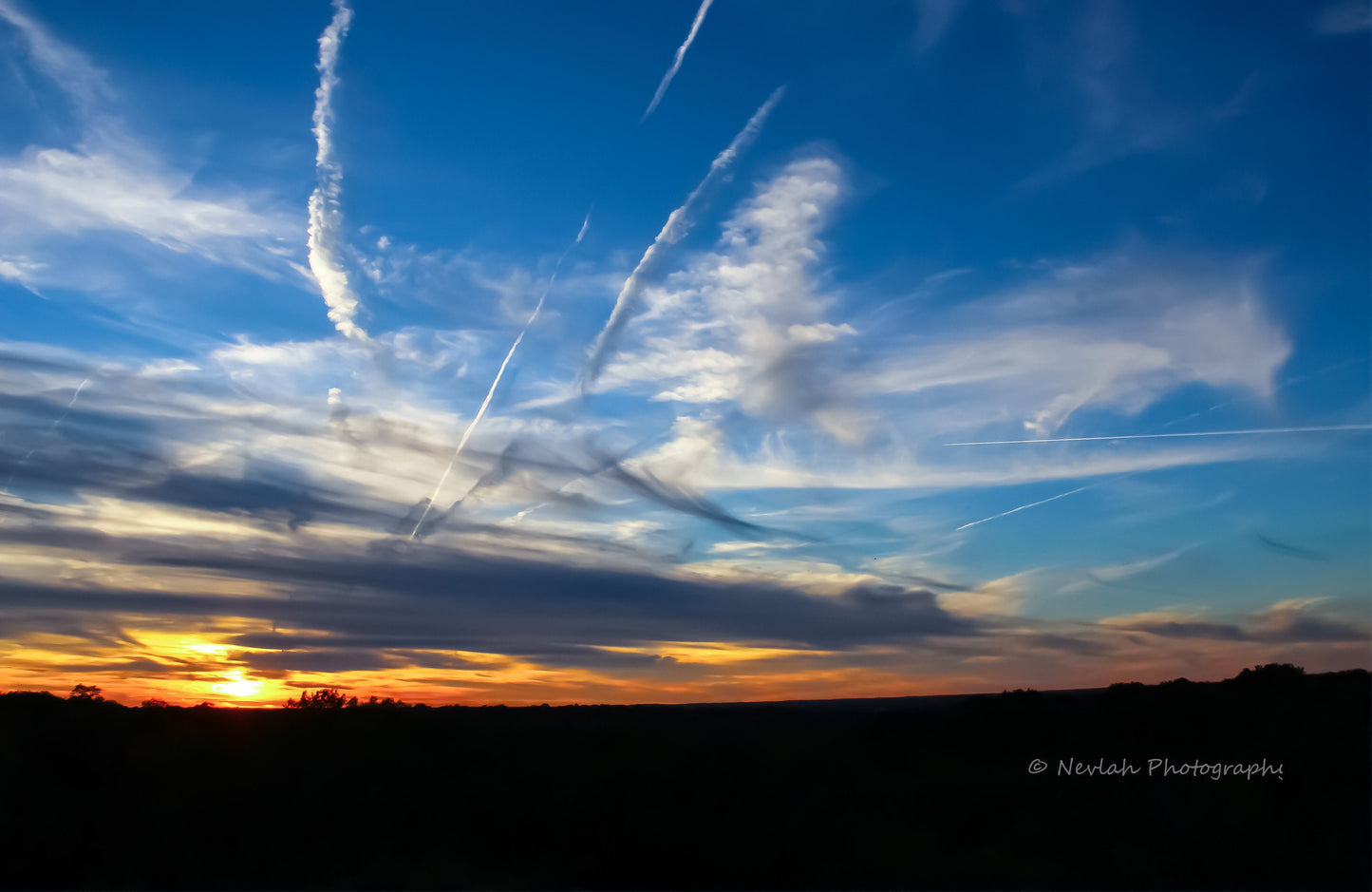 Blue Skies at Sunset