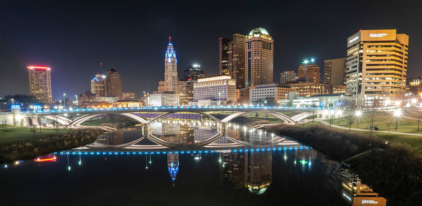 Columbus Skyline at Night